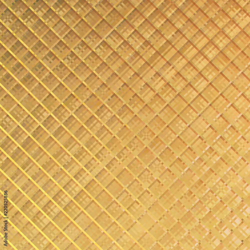Abstract fractal golden background with square cells Abstract fractal golden background with square cells