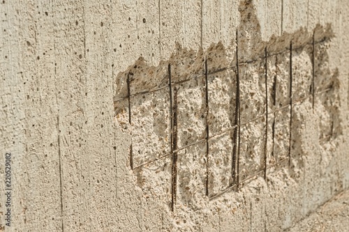 Concrete cover spalling - Steel rebars (Pesaro, Italy, Europe)