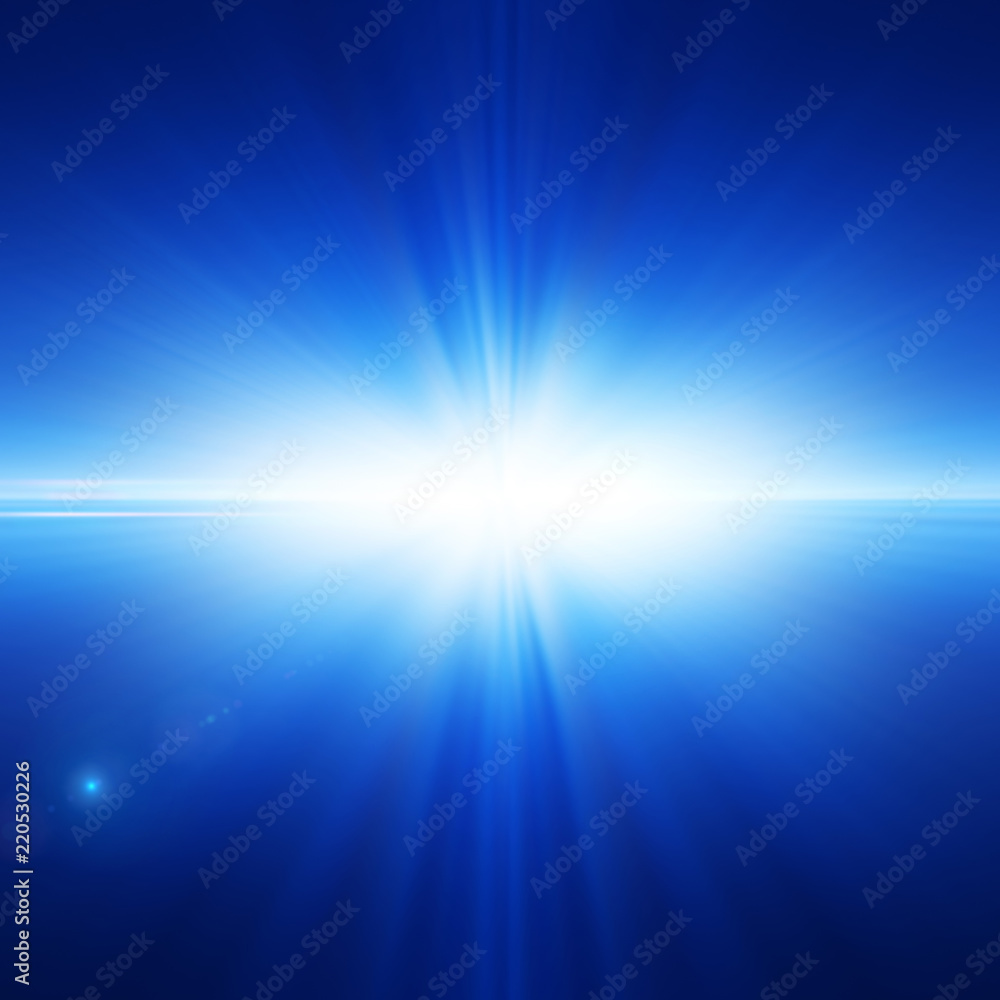 Abstract background with a glowing blue light