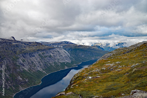 View on Trolltunga hike