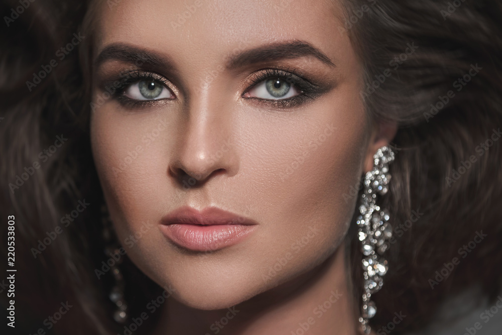 Gorgeous woman with a beautiful make-up Gorgeous woman with a beautiful make-up