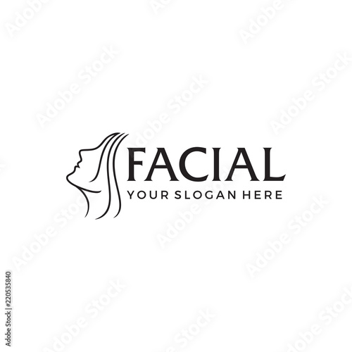 Facial salon spa logo