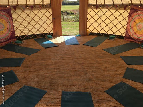 Yoga yurt photo