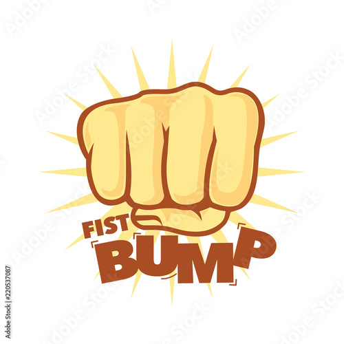 Hand Fist, Fist Bump Logo Vector