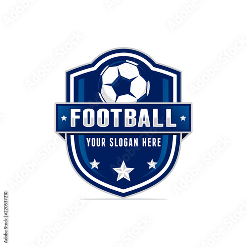 Football soccer logo template vector