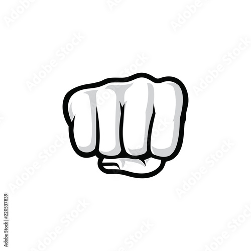 Hand Fist, Fist Bump Logo Vector
