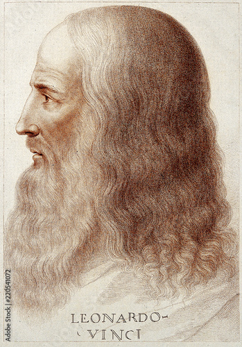 Portrait of Leonardo Da Vinci photo