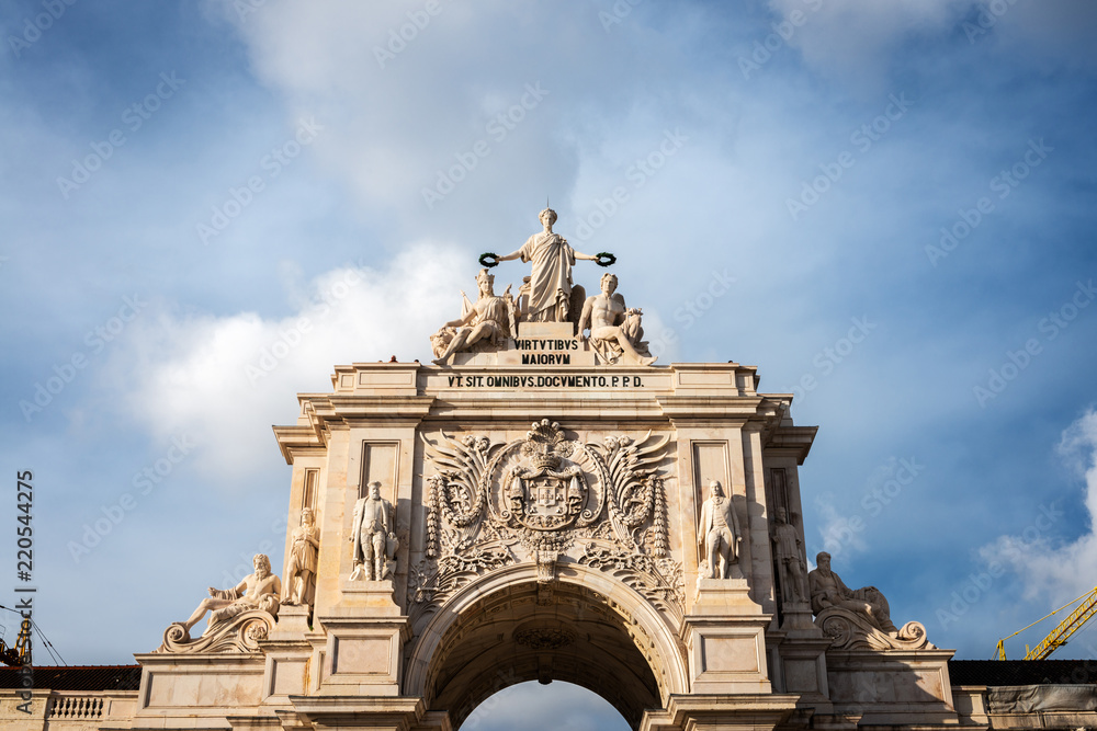 Rua Augusta Triumphal Arch in Lisbon