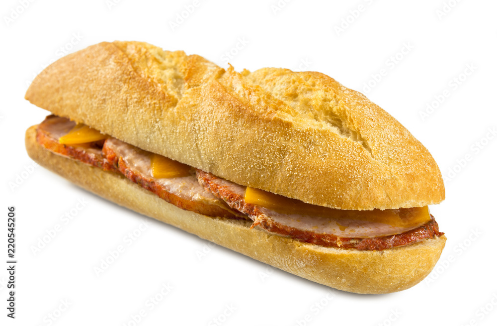 Bocadillo de lomo y queso Stock Photo | Adobe Stock