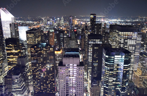 Skyline of the New York from Top of the Rock Observatory