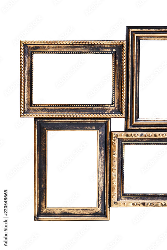 photo frames on white background photo frames on white background