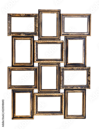 photo frames on white background