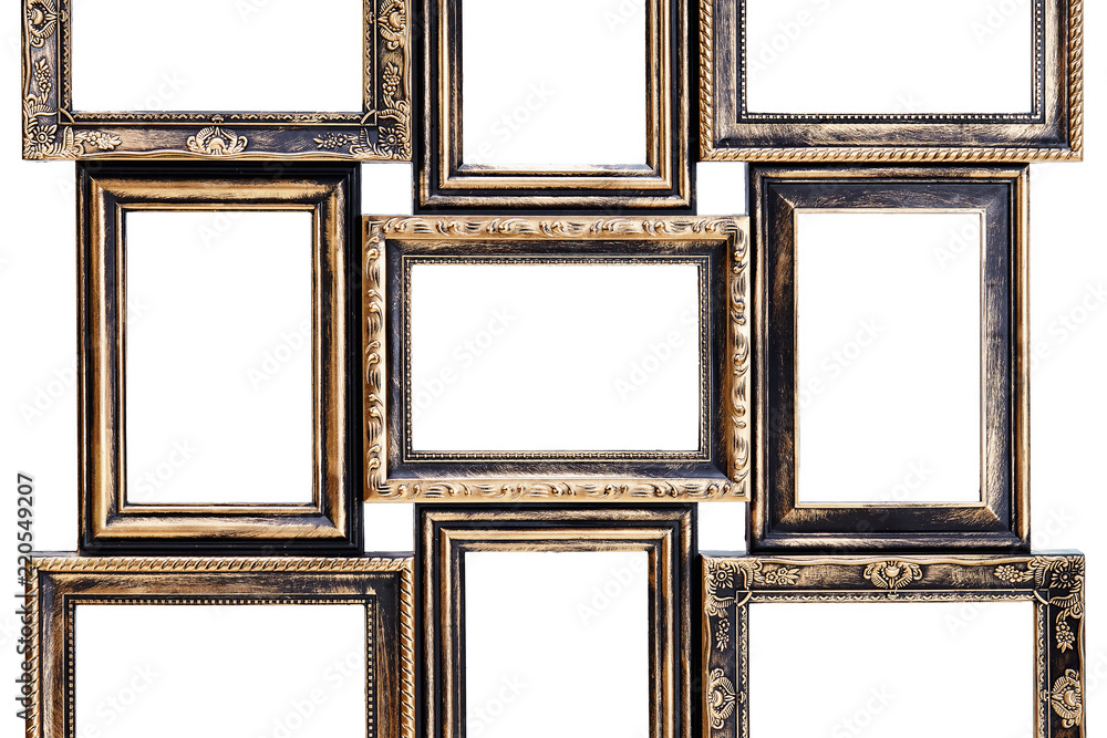 photo frames on white background photo frames on white background