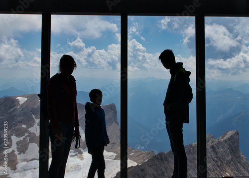 Obraz na płótnie Alpenblick über die Berge w salonie