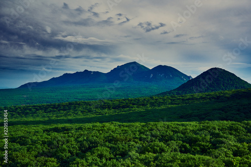 Mountains of Caucasus mineral waters at sunset