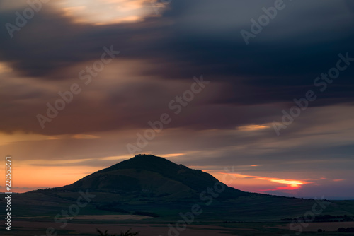 Mountains of Caucasus mineral waters at sunset