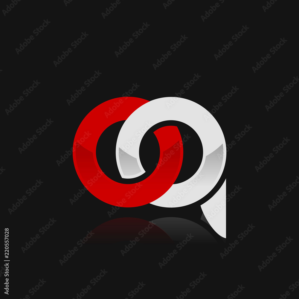 OQ initial logo template vector OQ initial logo template vector