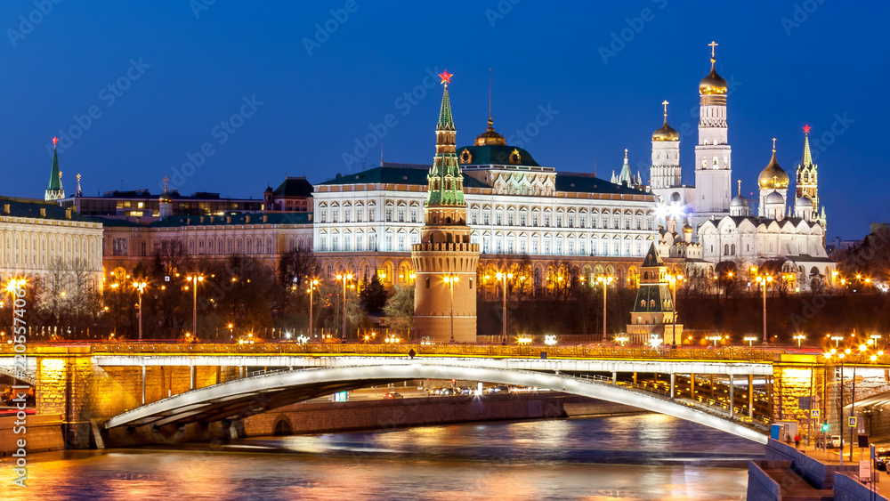 The Moscow Kremlin, usually referred to as the Kremlin, fortified complex at the heart of Moscow, overlooking the Moskva River to the south