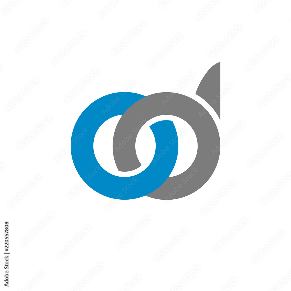 OD initial logo template vector OD initial logo template vector