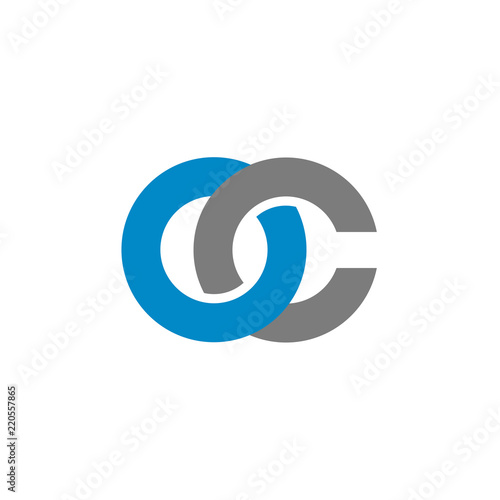 OC initial logo template vector