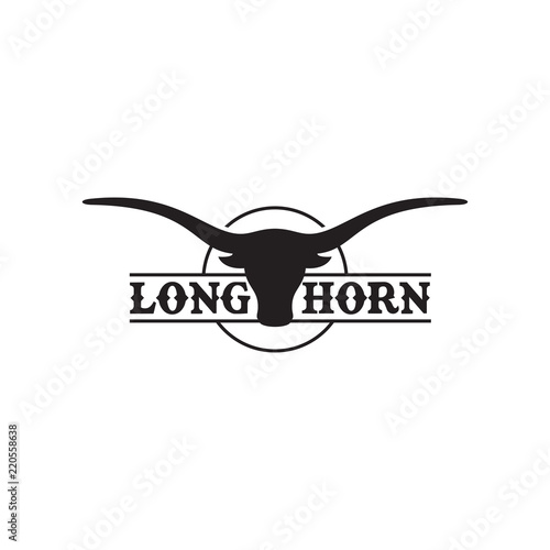 Long Horn Logo Vector