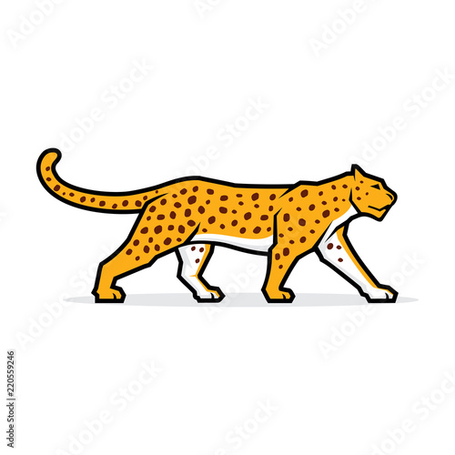 Fototapeta Naklejka Na Ścianę i Meble -  Leopard Logo Vector