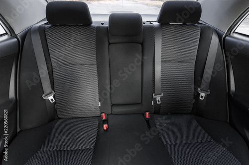 Car interior, part of back seats