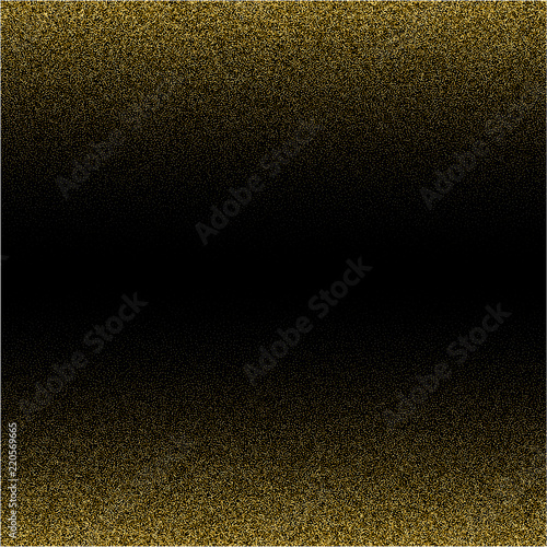 Wallpaper Mural Stippling abstract dotted background for your design. Sparkling effect vector. Golden dots pattern isolated on the black background. Vector abstract gold glitter design element. Torontodigital.ca