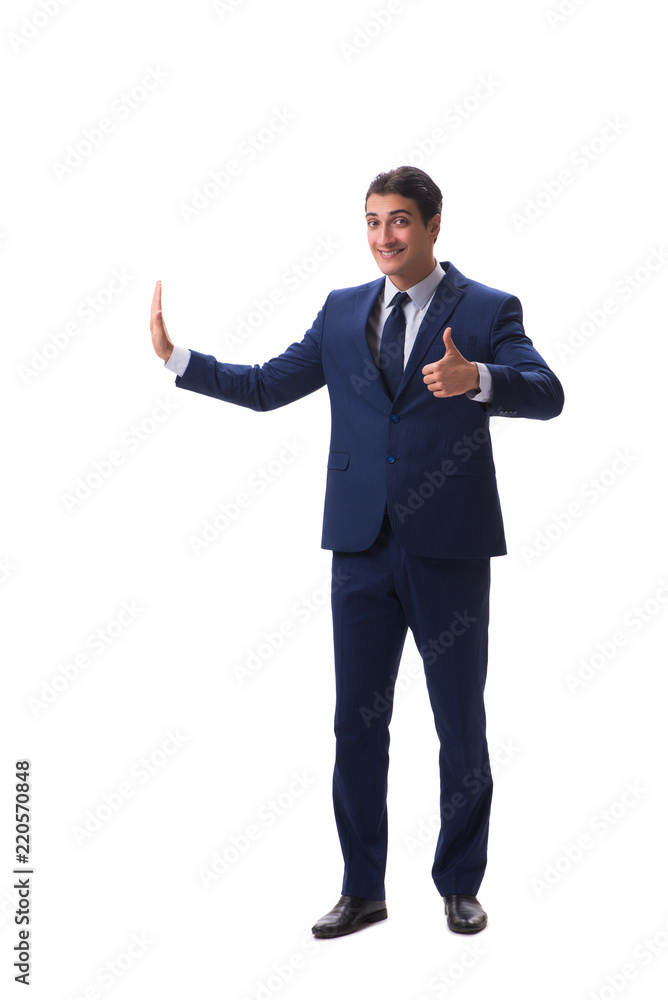 Young businessman isolated on white background Young businessman isolated on white background