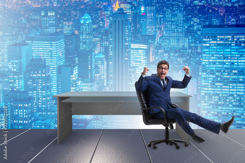 Young male businessman enjoying his time during vacation Young male businessman enjoying his time during vacation