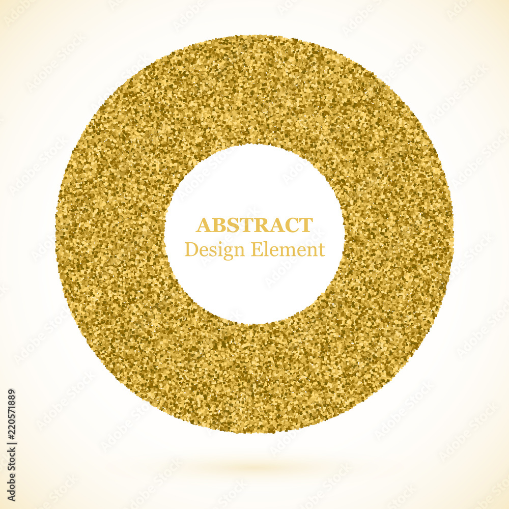 Stippling abstract dotted background for your design. Sparkling effect vector frame. Golden dots pattern isolated on the white background. Vector abstract gold glitter design element. Stippling abstract dotted background for your design. Sparkling effect vector frame. Golden dots pattern isolated on the white background. Vector abstract gold glitter design element.