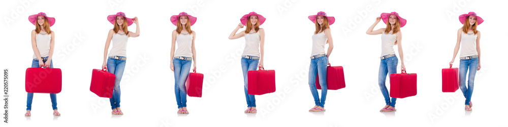 Woman planning to go on summer vacation Woman planning to go on summer vacation