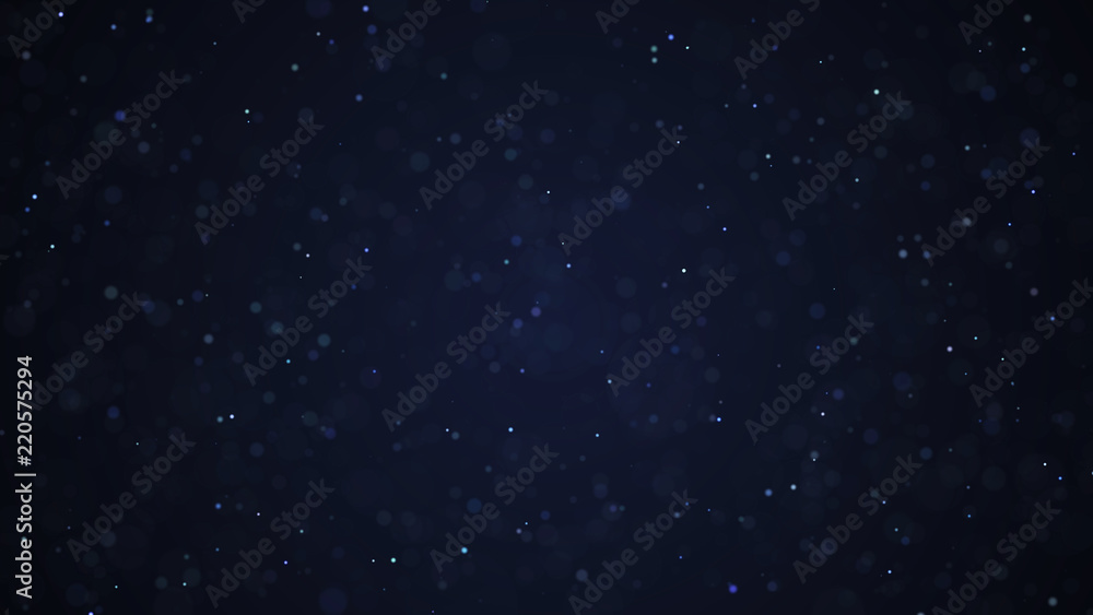 Dust particles. Abstract particle background. Dots background. 4k rendering.