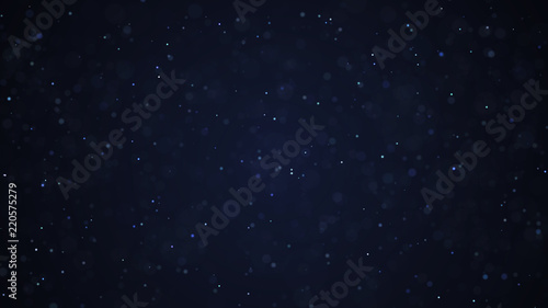 Dust particles. Abstract particle background. Dots background. 4k rendering. © Dmitry