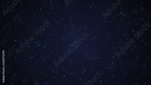 Dust particles. Abstract particle background. Dots background. 4k rendering. © Dmitry