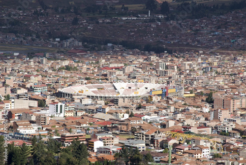 Wallpaper Mural Panoramic view of the city of Cuzco, with a clear blue sky Torontodigital.ca