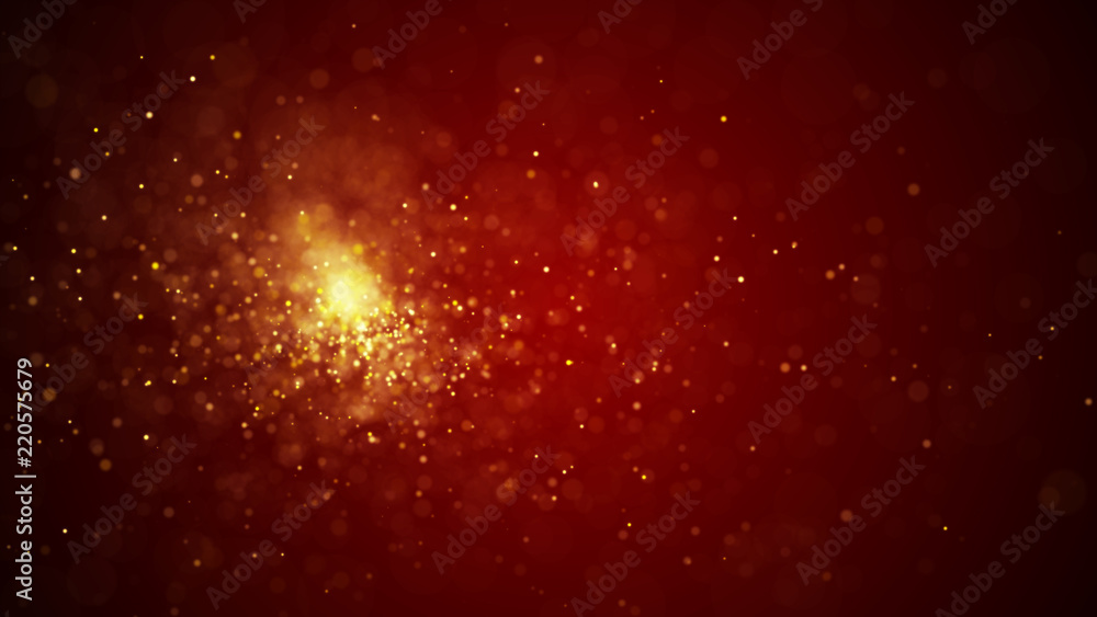 Fototapeta premium Dust particles. Abstract particle background. Particle explosion. Dots background. 4k rendering.