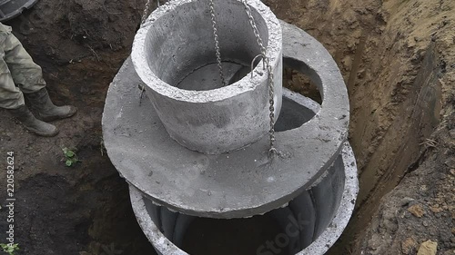 Septic system instalation in rural area