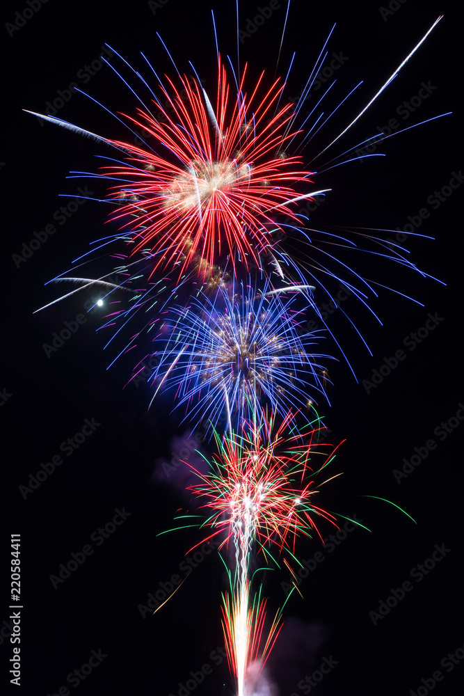 Fireworks on the night of San Juan, Spain Fireworks on the night of San Juan, Spain