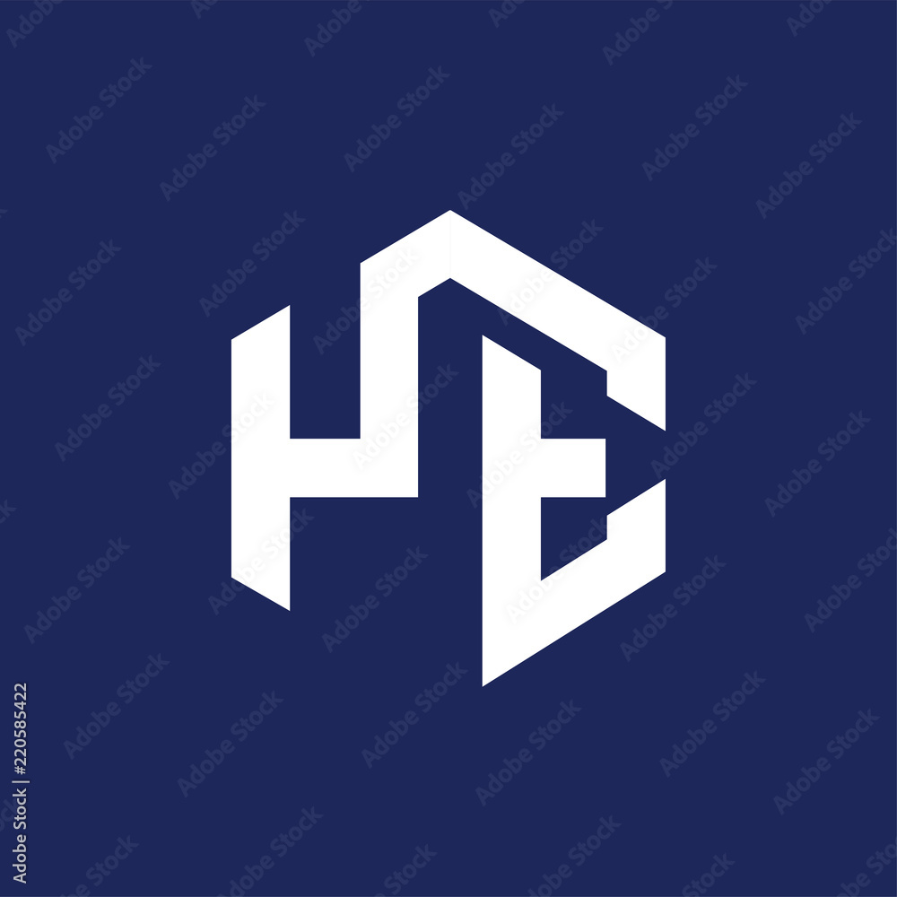YE Initial letter hexagonal logo vector YE Initial letter hexagonal logo vector