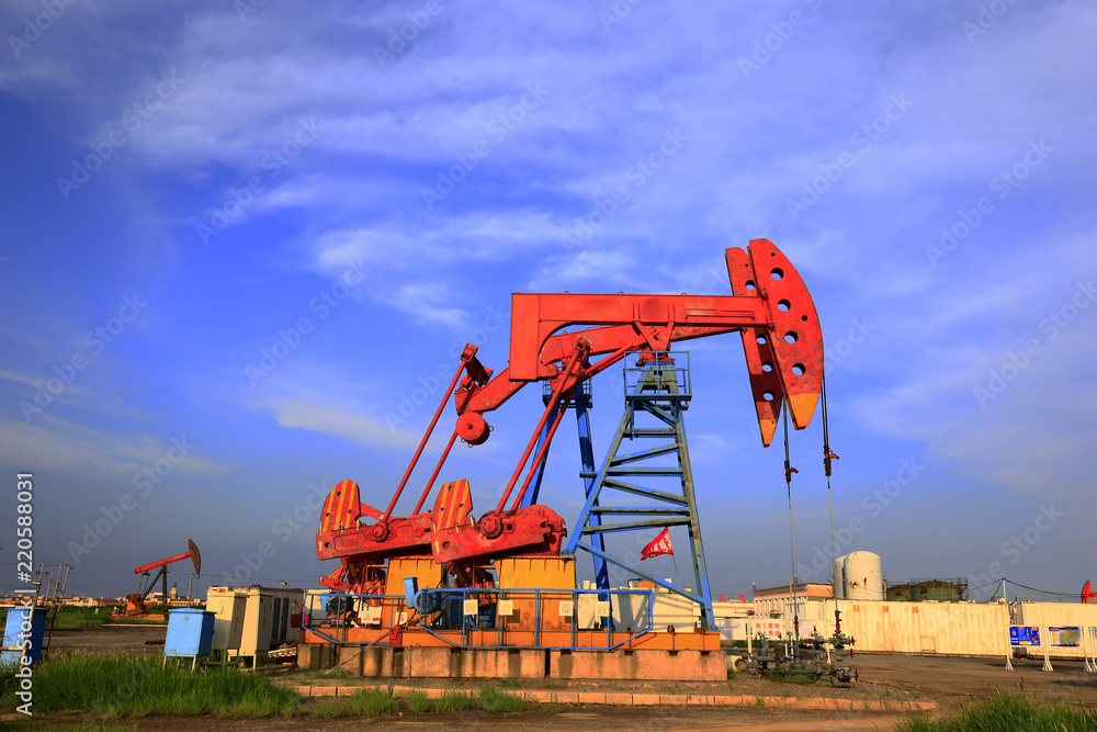 The oil pump, industrial equipment The oil pump, industrial equipment