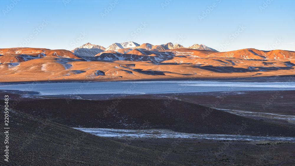 Dramatic landscapes of the mountains of the Cordillera de Lipez, in Sur Lipez Province, Potosi department, Bolivia