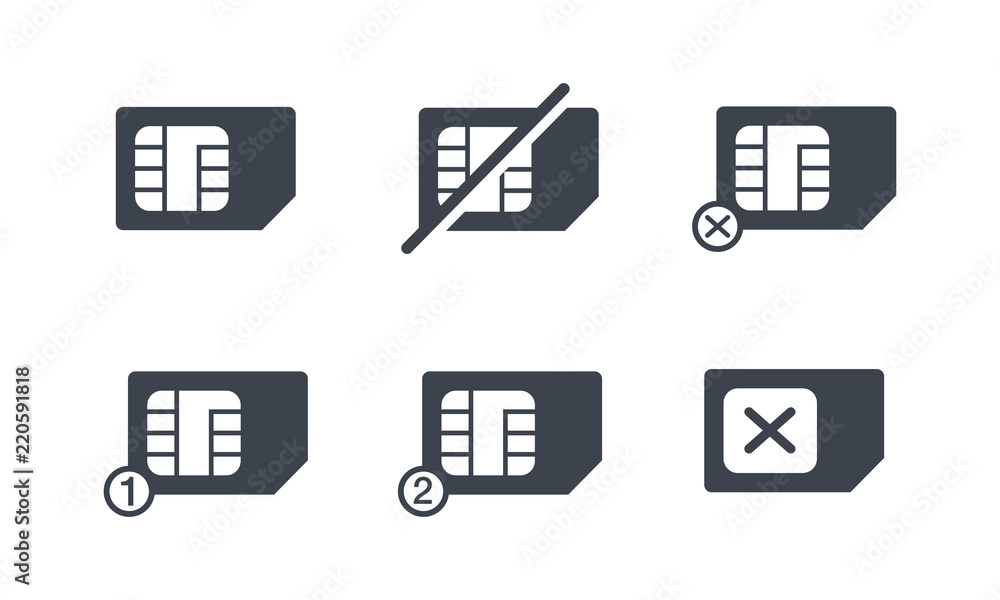 SIM Card Icon in various settings