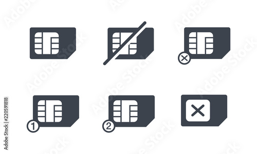 SIM Card Icon in various settings