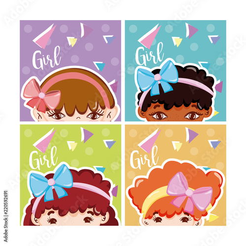 Cute girls cards