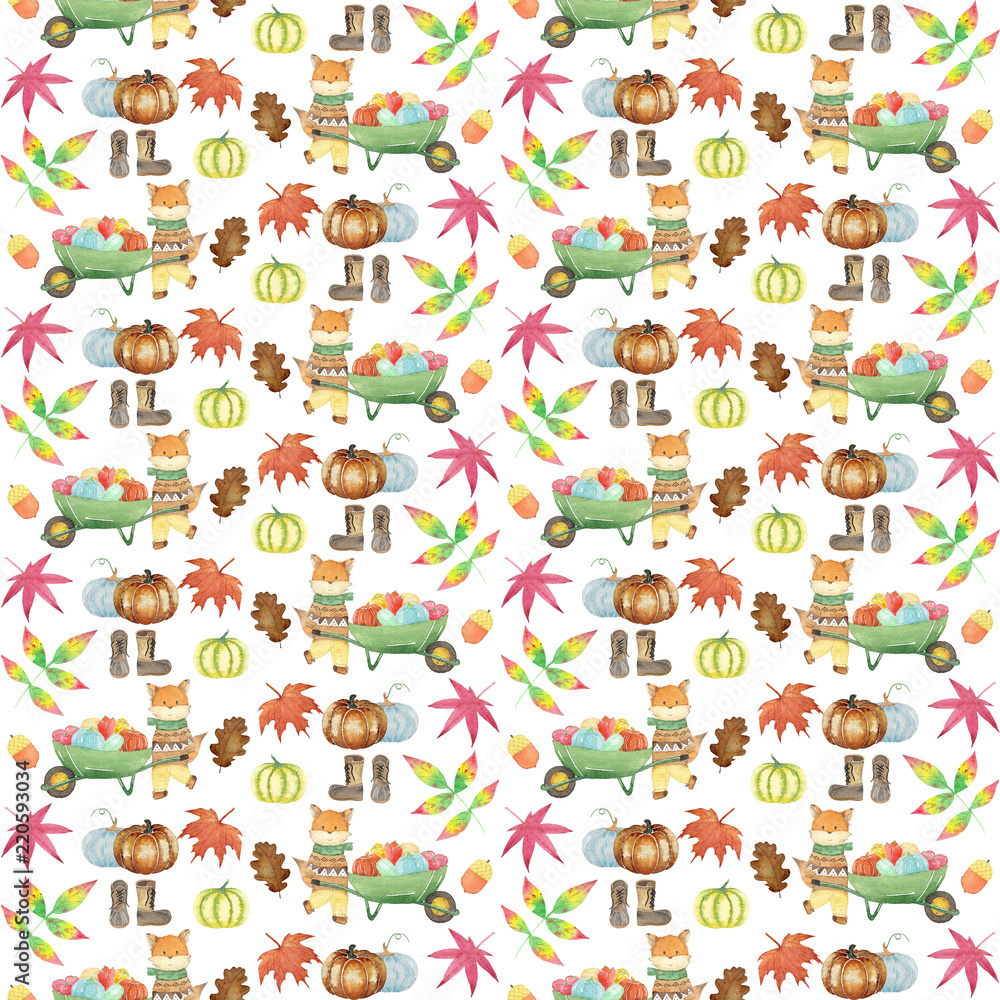 Watercolor Autumn pattern Watercolor Autumn pattern