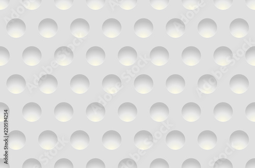 Seamless abstract texture background with round cavities