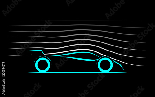 Aerodynamics of the sports car