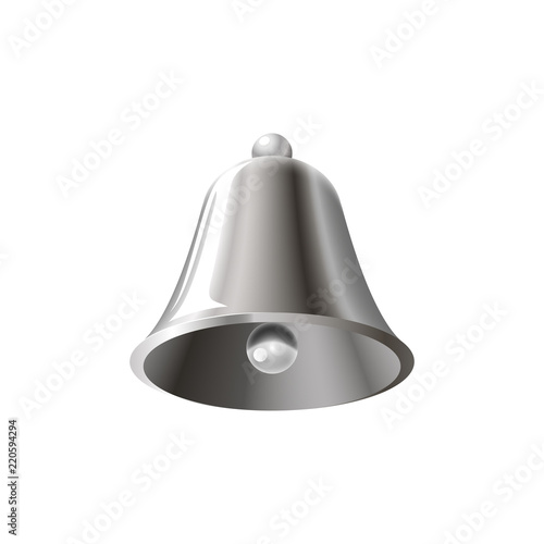 Realistic silver bell
