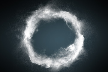 Abstract dust explosion frame background